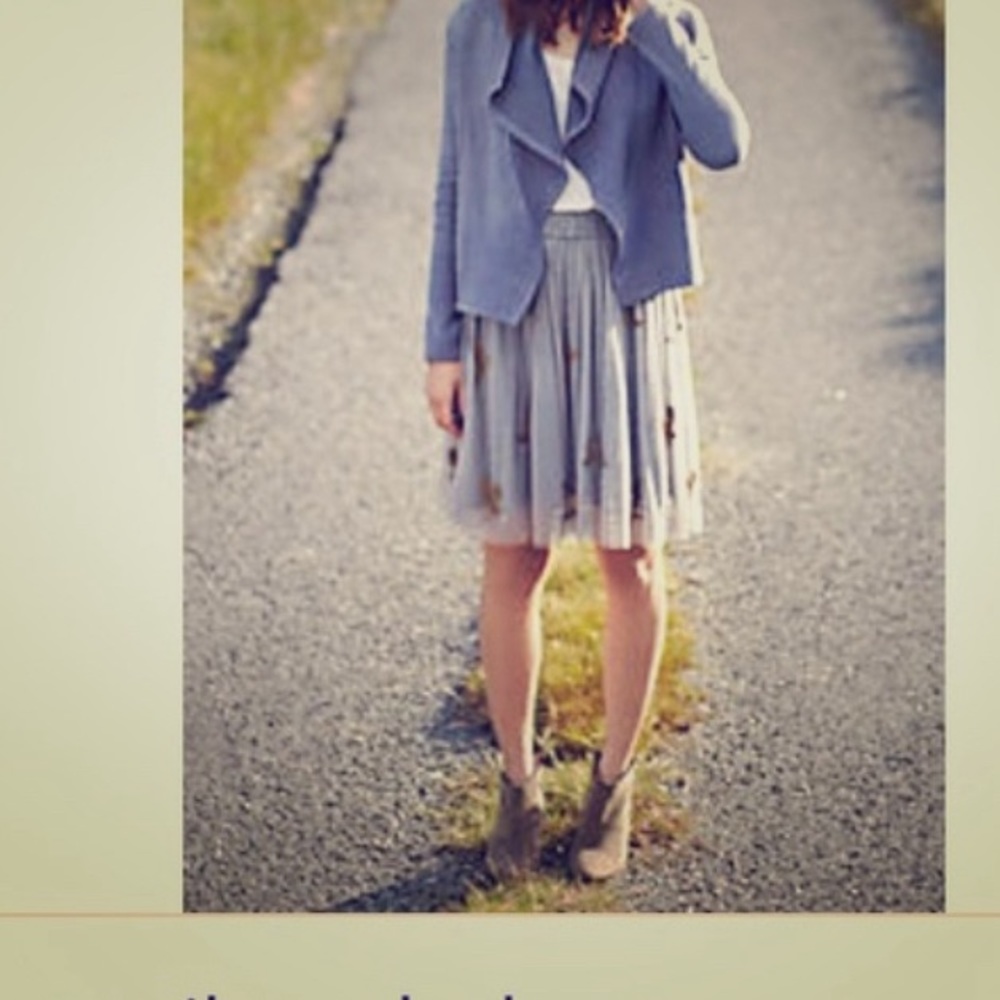 Anthropologie owl tulle skirt